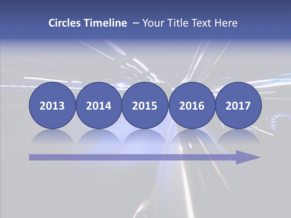 Glow Zoom Asphalt PowerPoint Template