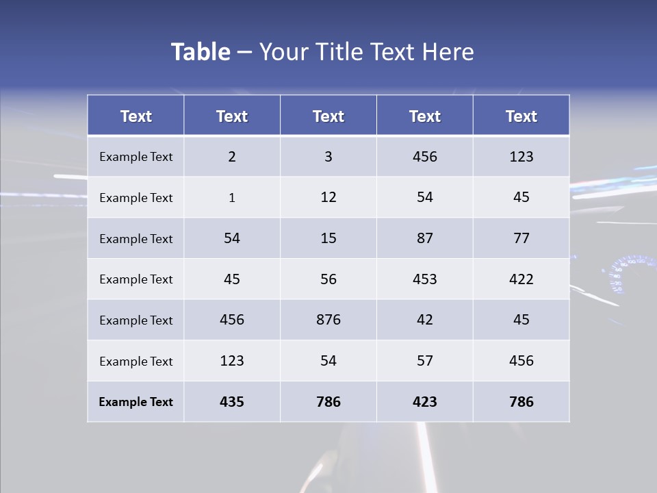 Glow Zoom Asphalt PowerPoint Template