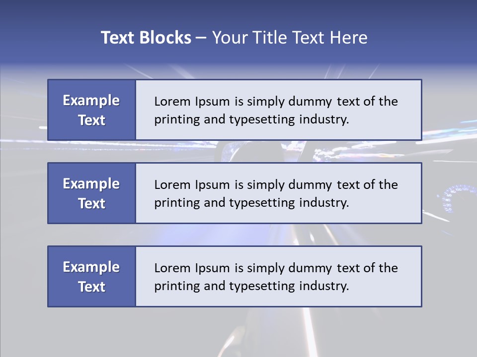 Glow Zoom Asphalt PowerPoint Template