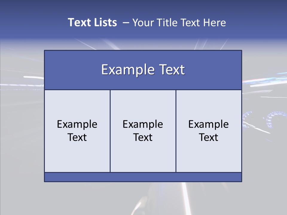 Glow Zoom Asphalt PowerPoint Template