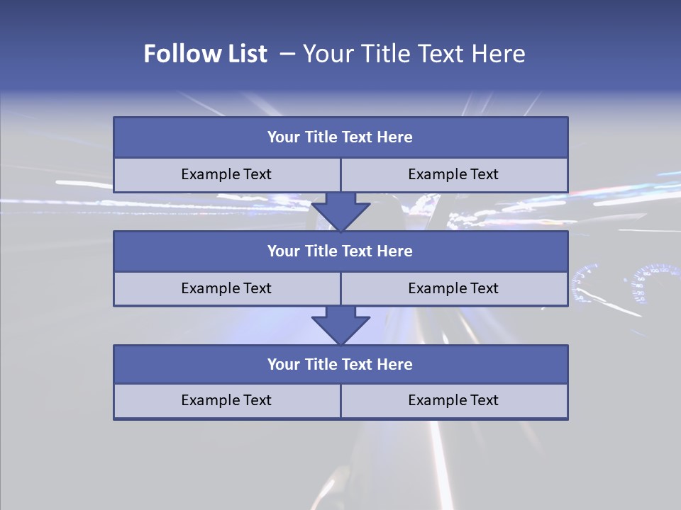 Glow Zoom Asphalt PowerPoint Template