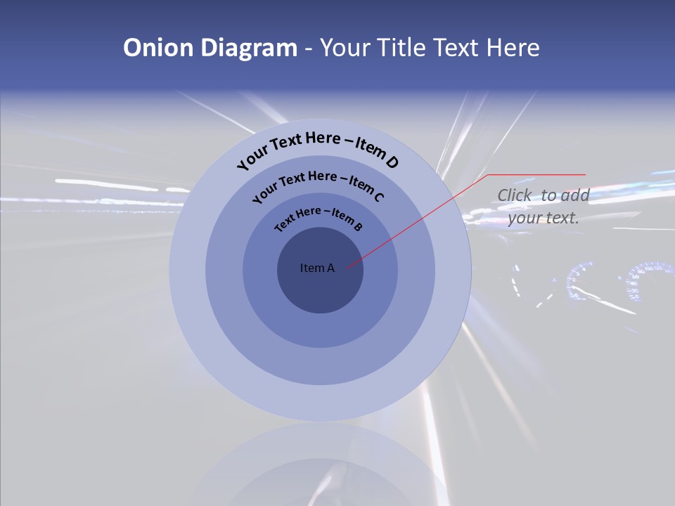 Glow Zoom Asphalt PowerPoint Template