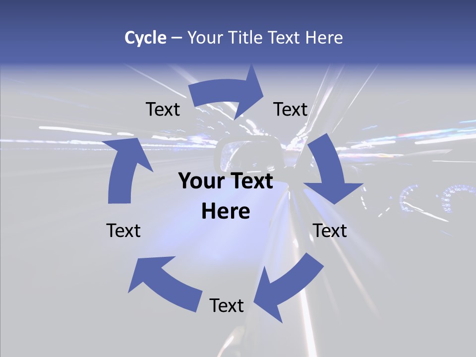 Glow Zoom Asphalt PowerPoint Template