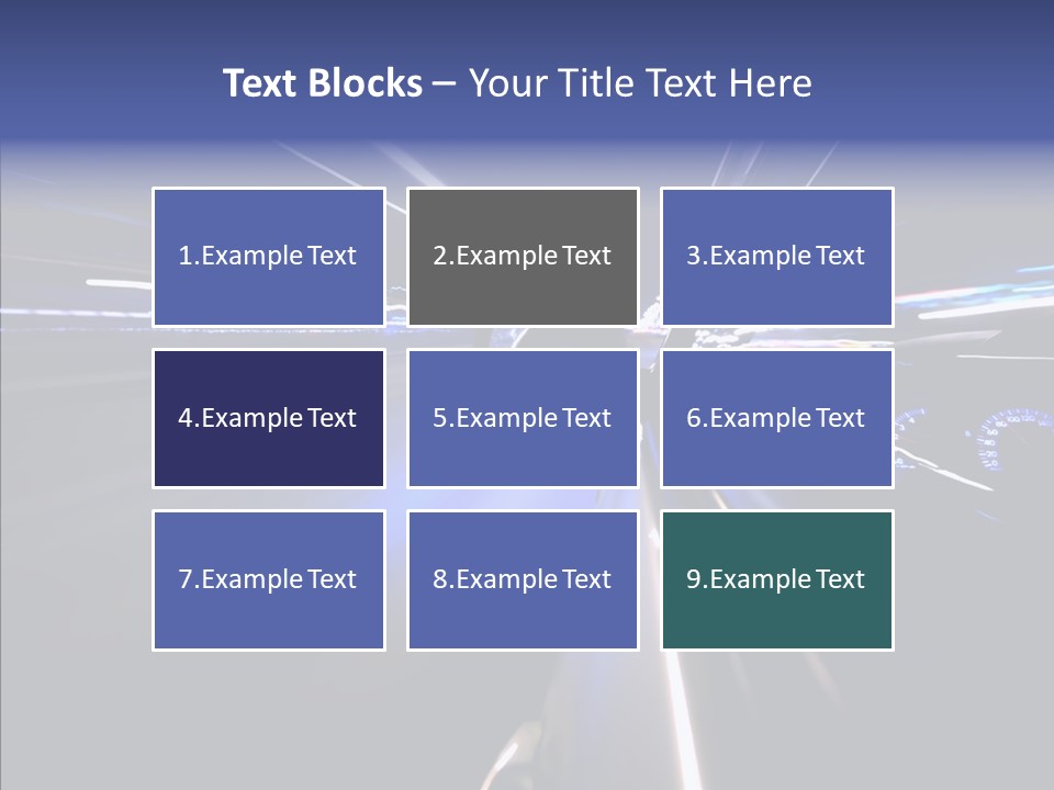 Glow Zoom Asphalt PowerPoint Template