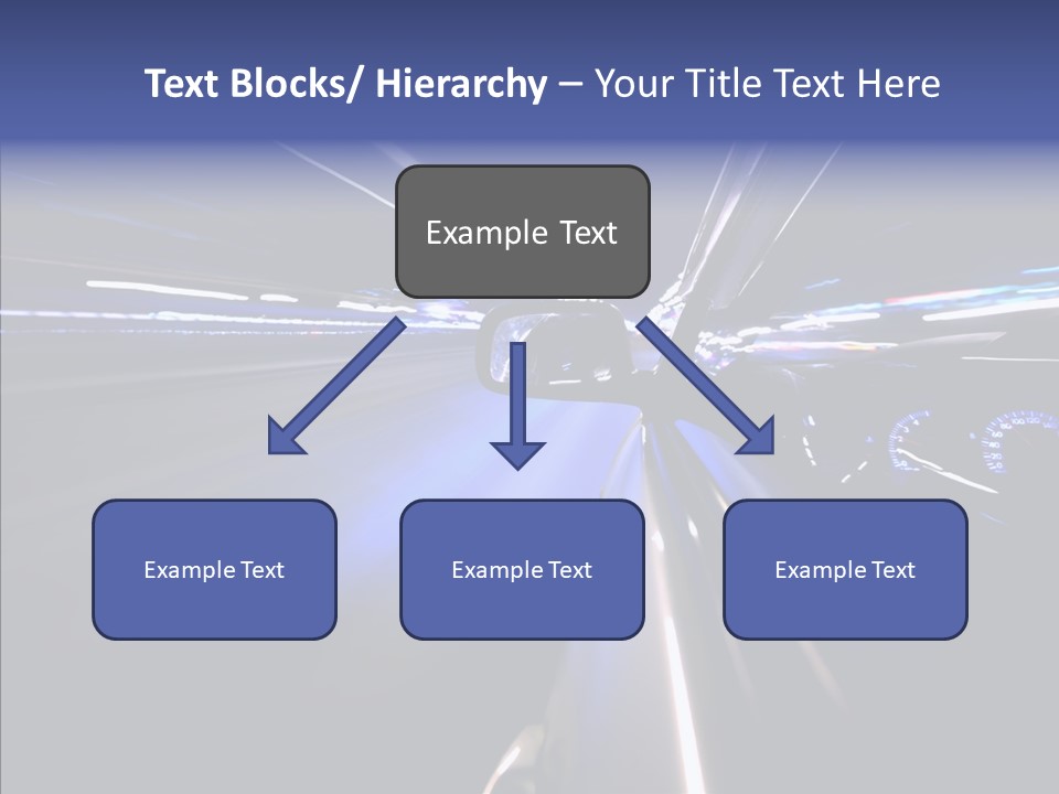 Glow Zoom Asphalt PowerPoint Template