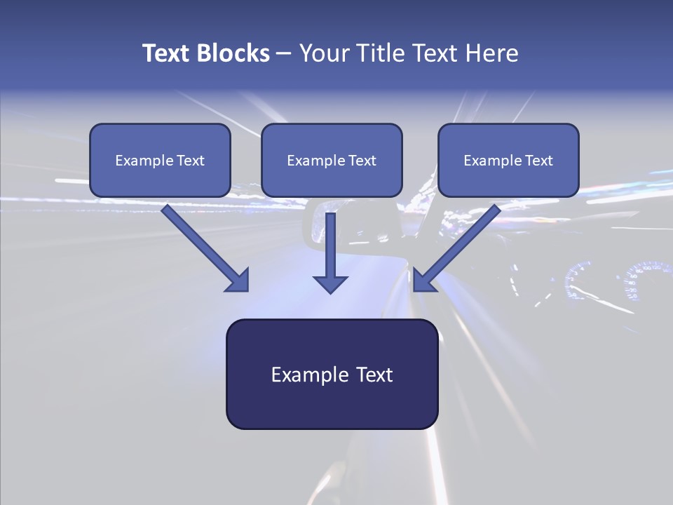 Glow Zoom Asphalt PowerPoint Template