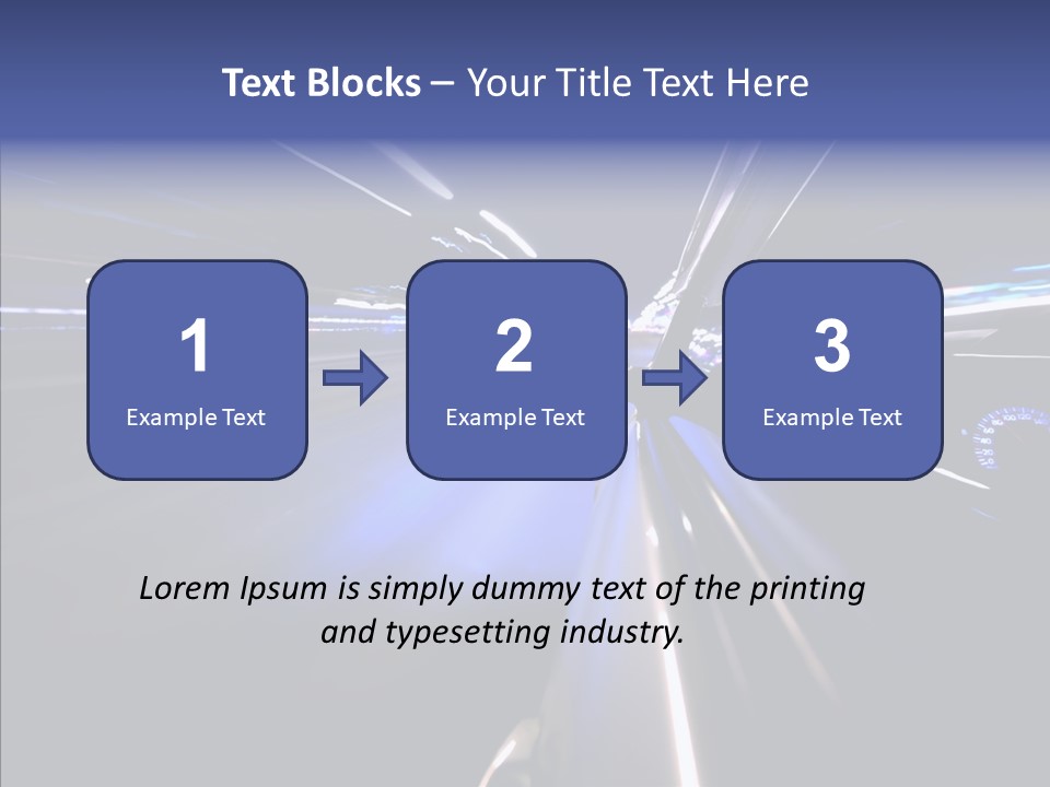 Glow Zoom Asphalt PowerPoint Template