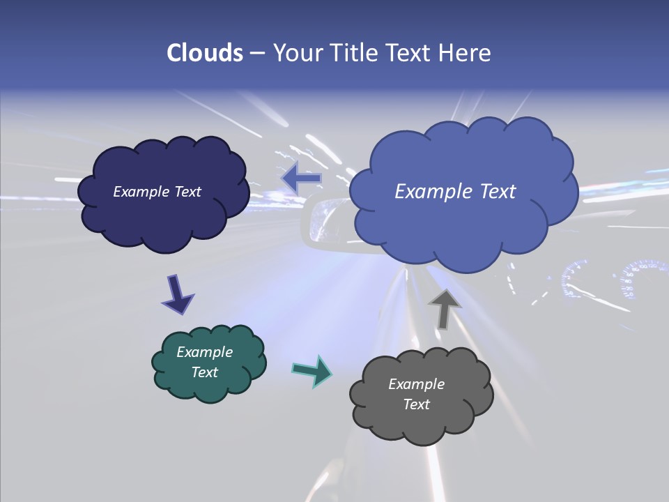 Glow Zoom Asphalt PowerPoint Template