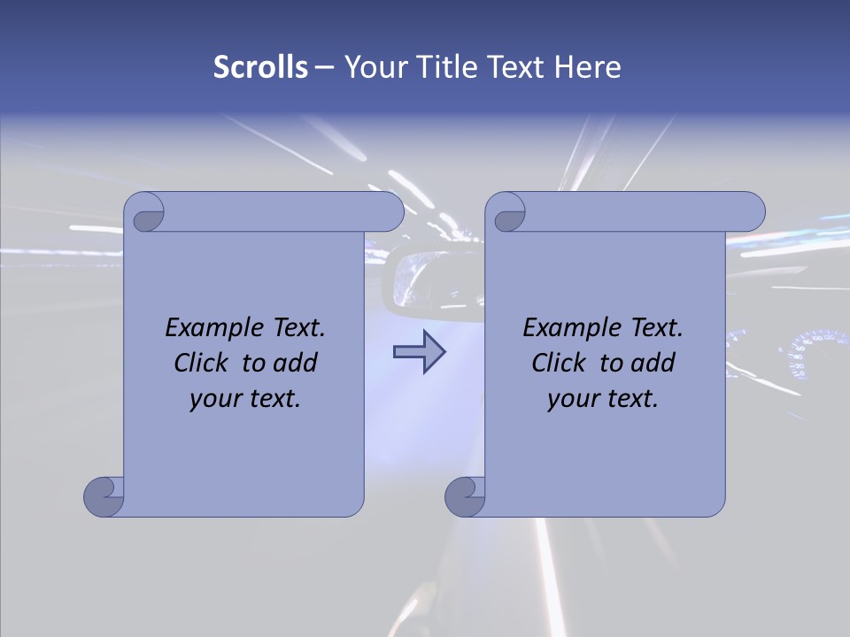 Glow Zoom Asphalt PowerPoint Template
