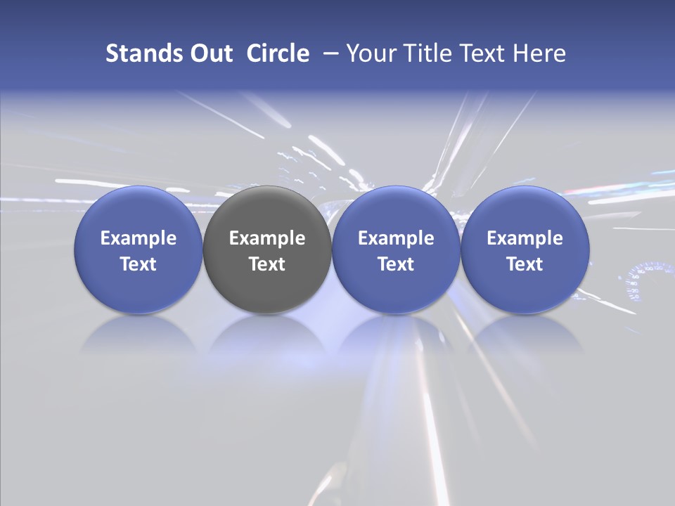 Glow Zoom Asphalt PowerPoint Template