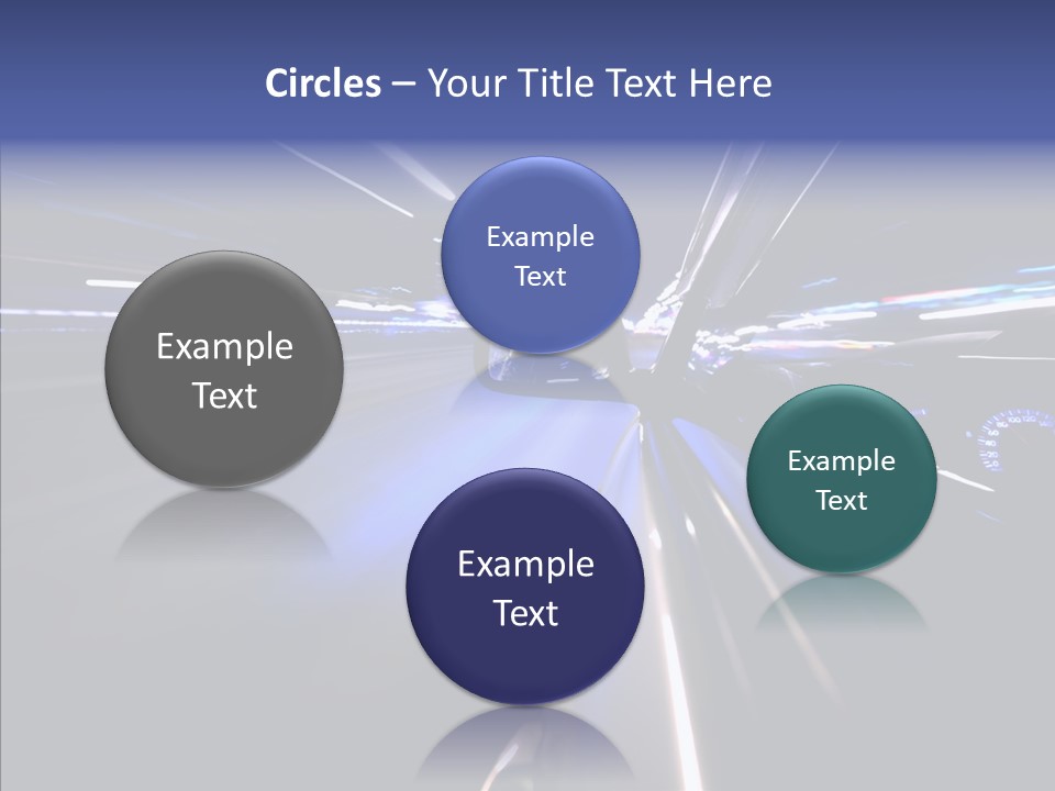 Glow Zoom Asphalt PowerPoint Template