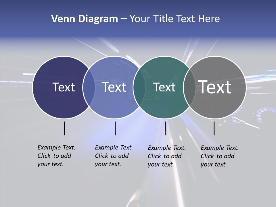 Glow Zoom Asphalt PowerPoint Template