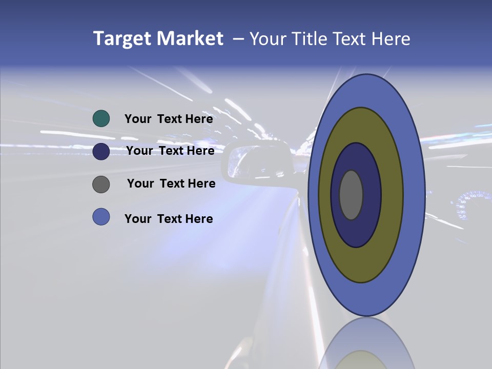 Glow Zoom Asphalt PowerPoint Template