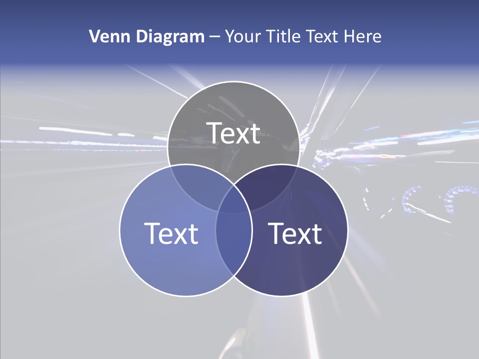 Glow Zoom Asphalt PowerPoint Template