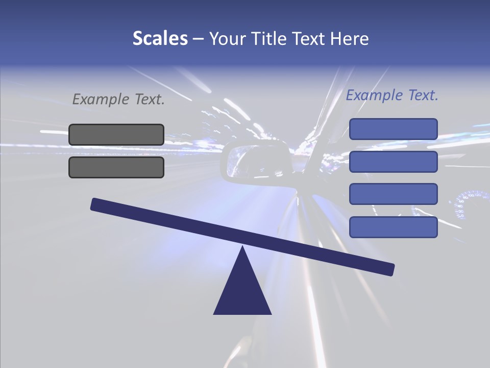 Glow Zoom Asphalt PowerPoint Template