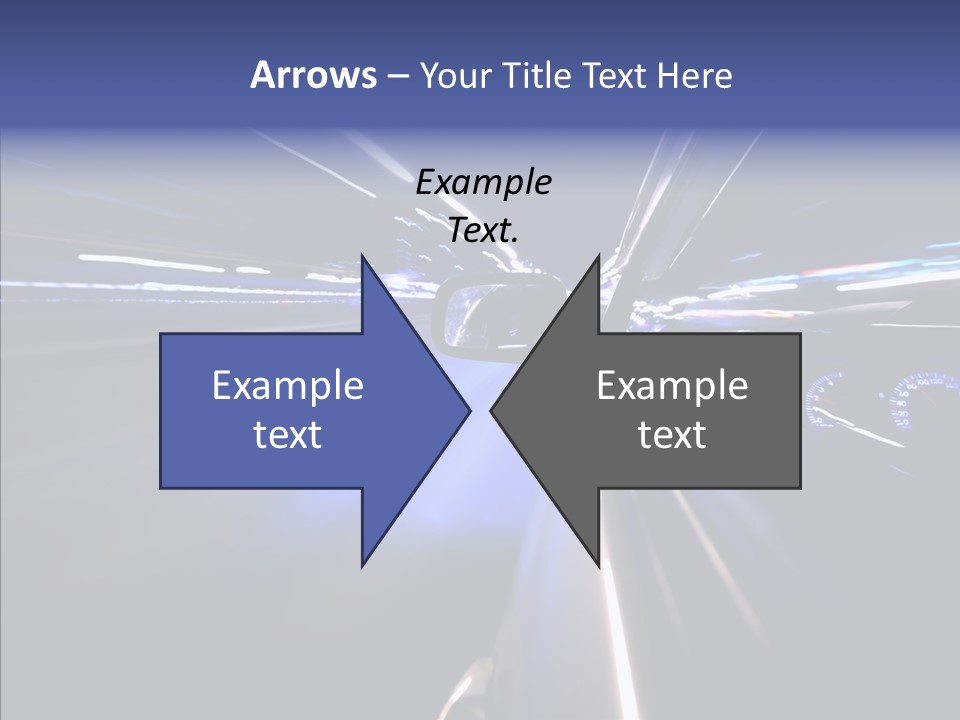 Glow Zoom Asphalt PowerPoint Template