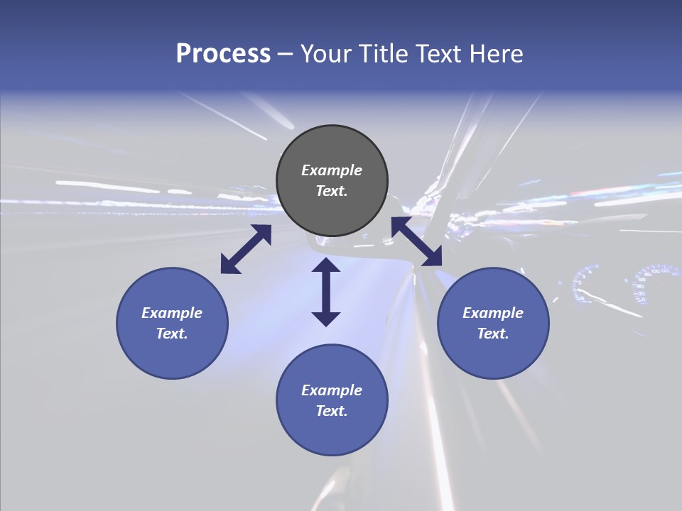 Glow Zoom Asphalt PowerPoint Template