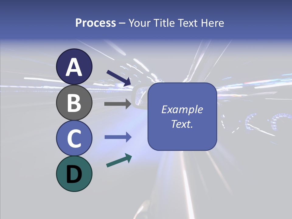 Glow Zoom Asphalt PowerPoint Template