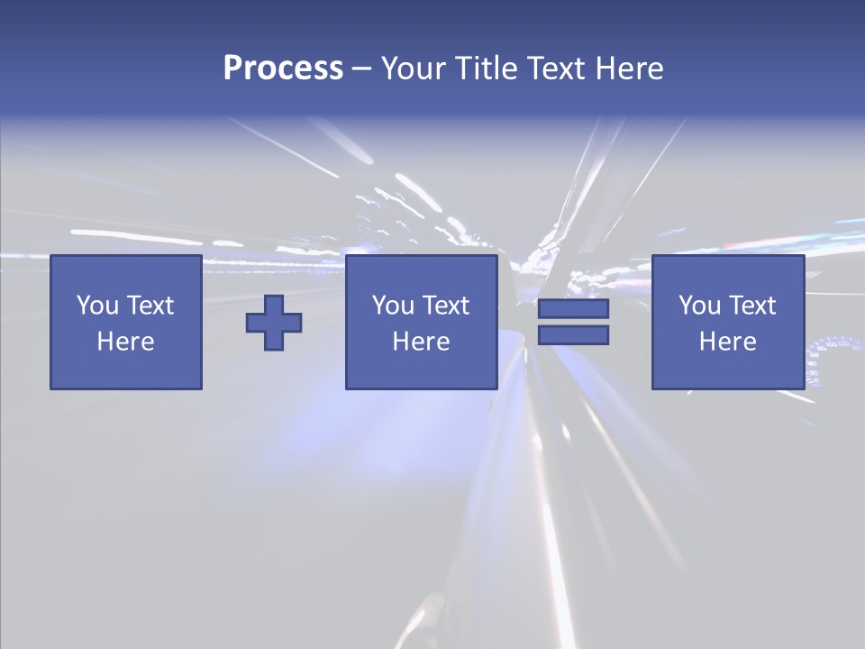 Glow Zoom Asphalt PowerPoint Template