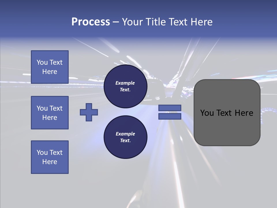 Glow Zoom Asphalt PowerPoint Template