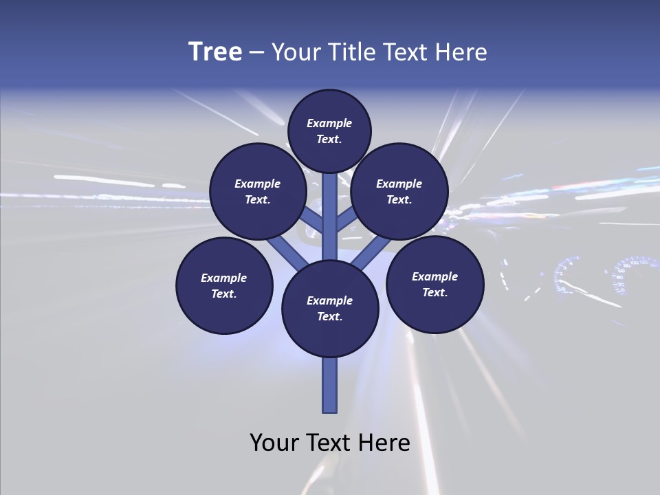 Glow Zoom Asphalt PowerPoint Template