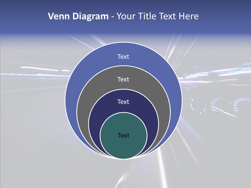 Glow Zoom Asphalt PowerPoint Template
