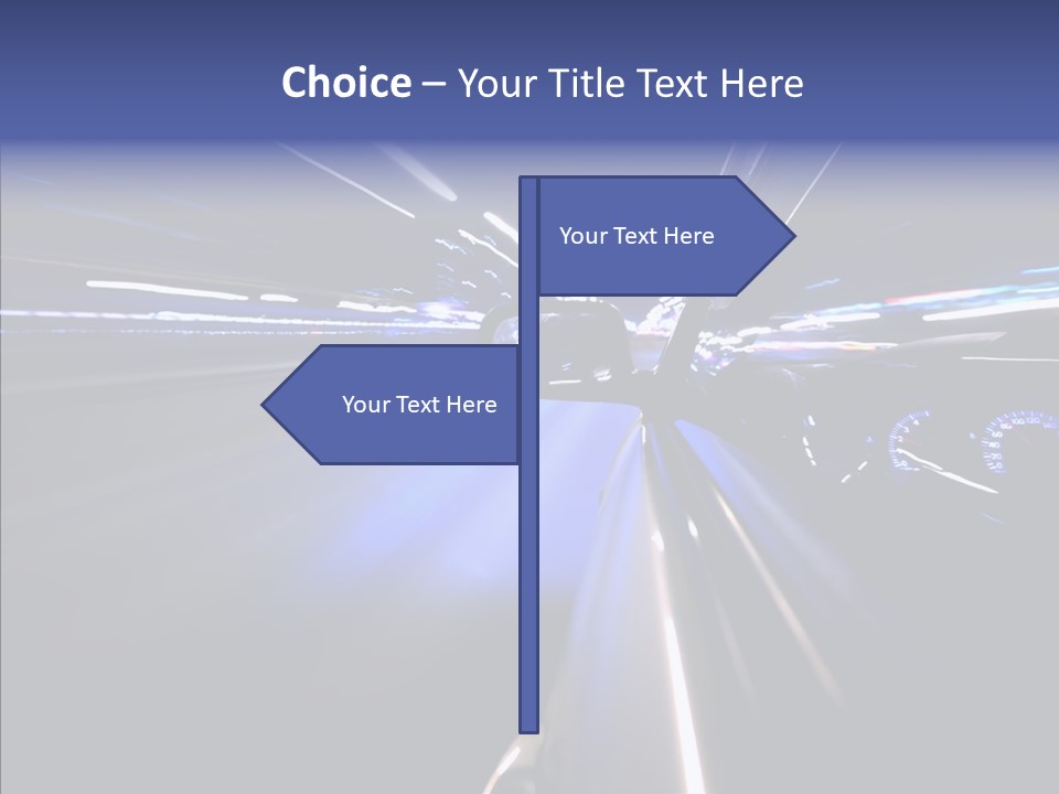 Glow Zoom Asphalt PowerPoint Template