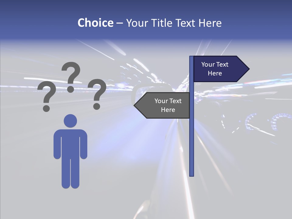 Glow Zoom Asphalt PowerPoint Template