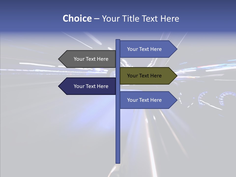 Glow Zoom Asphalt PowerPoint Template