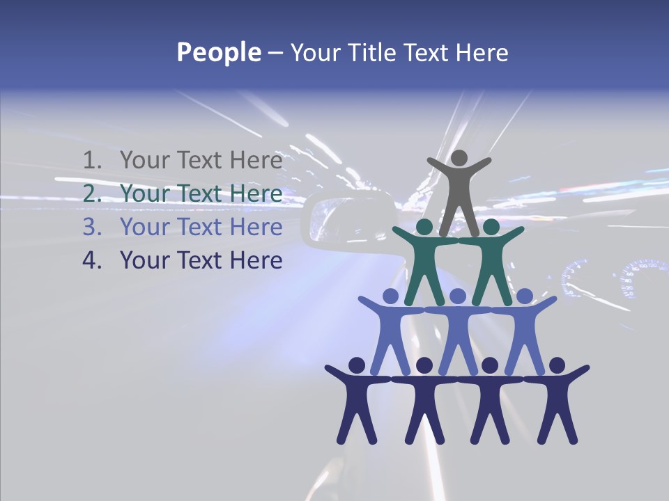 Glow Zoom Asphalt PowerPoint Template