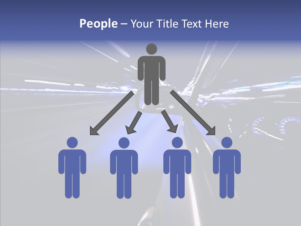 Glow Zoom Asphalt PowerPoint Template