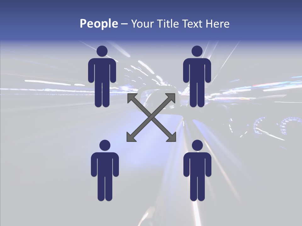 Glow Zoom Asphalt PowerPoint Template