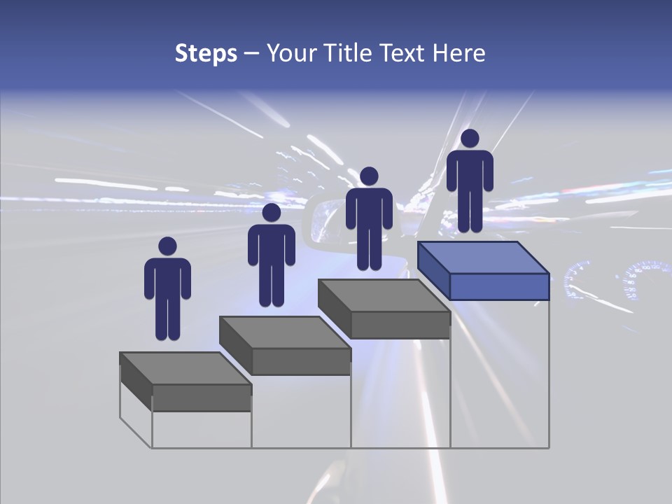 Glow Zoom Asphalt PowerPoint Template