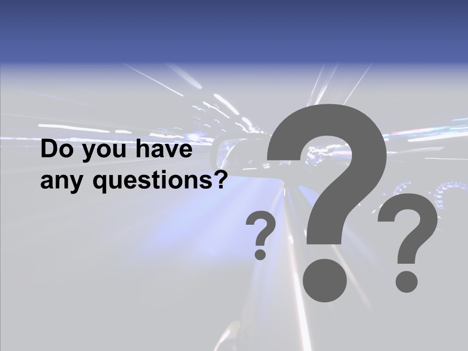 Glow Zoom Asphalt PowerPoint Template