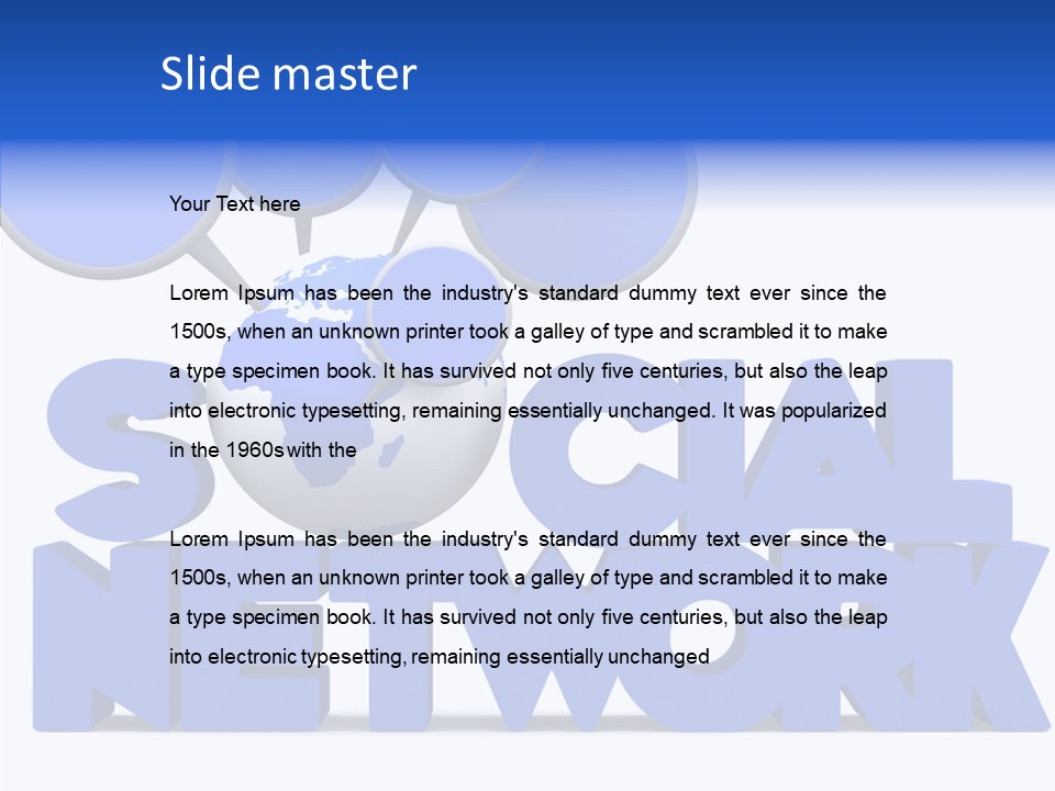 Chat Connection Global PowerPoint Template