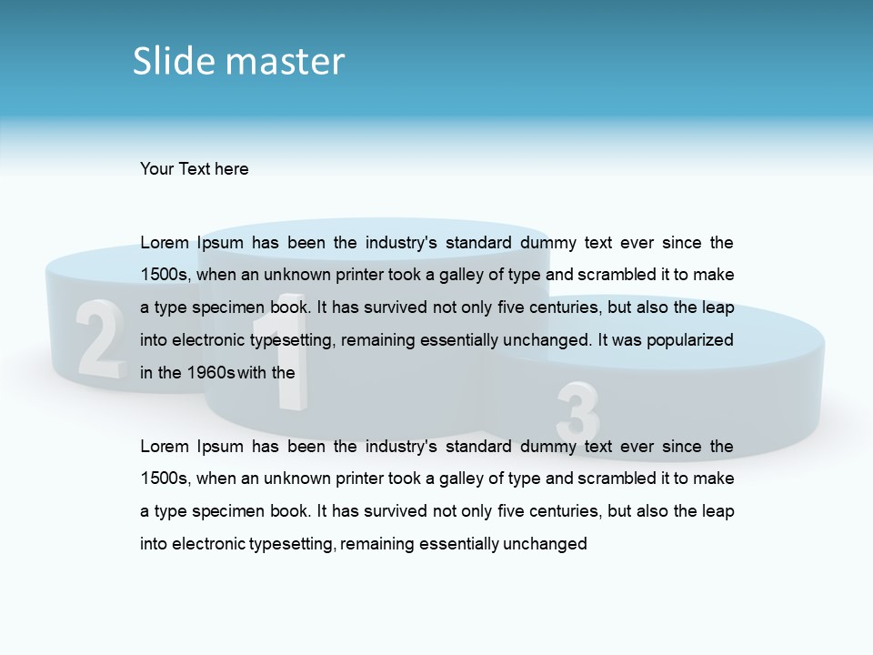 Winner Position Sports PowerPoint Template