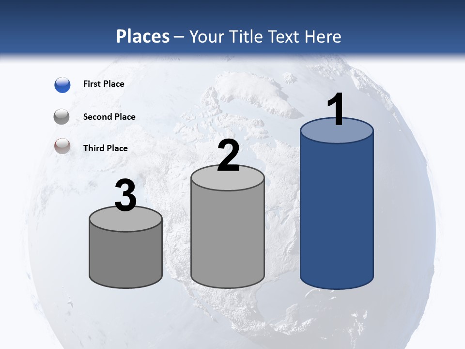 Winter Continent East PowerPoint Template