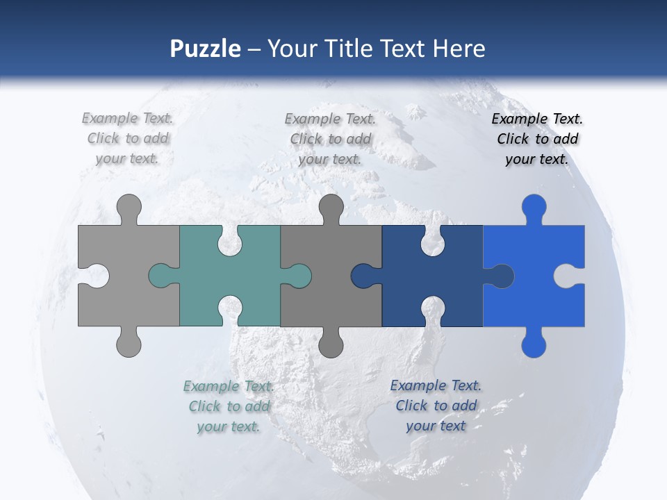 Winter Continent East PowerPoint Template