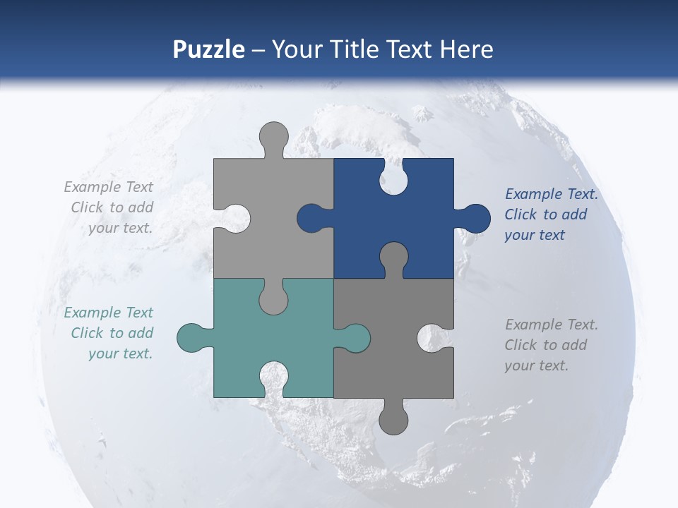 Winter Continent East PowerPoint Template