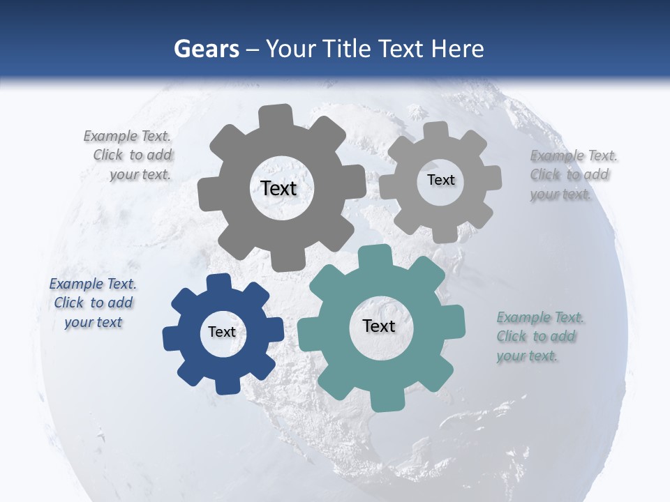 Winter Continent East PowerPoint Template