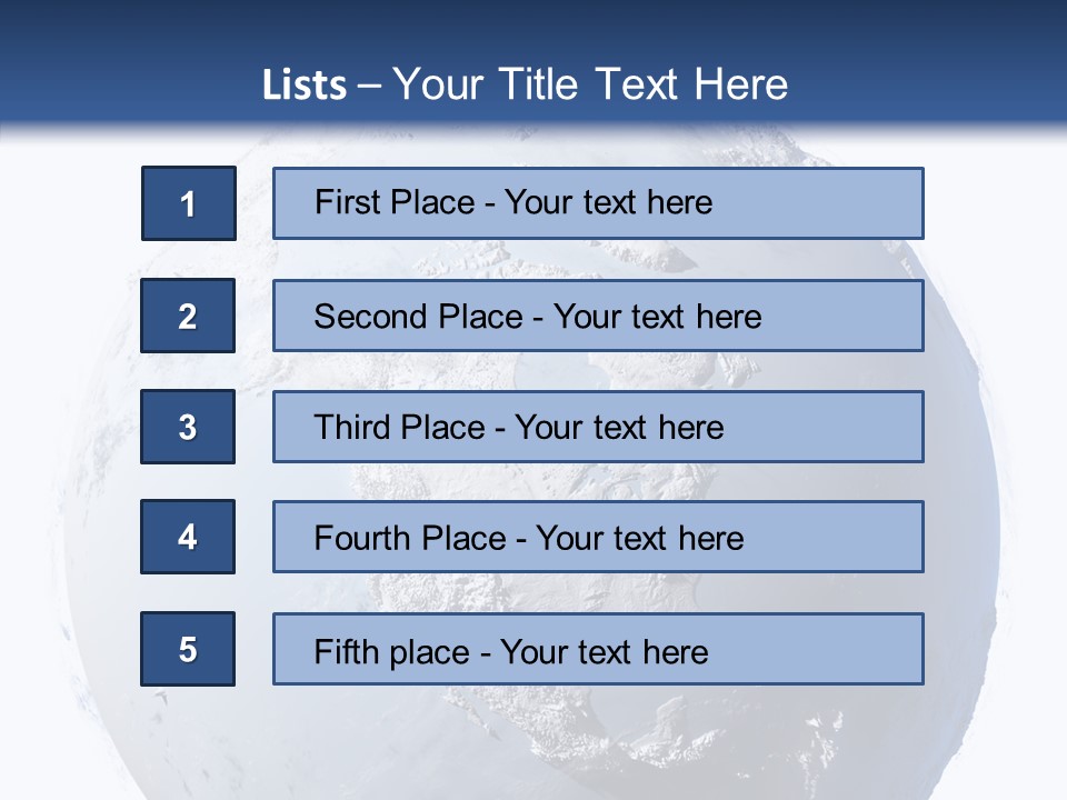 Winter Continent East PowerPoint Template