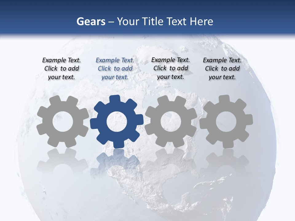 Winter Continent East PowerPoint Template