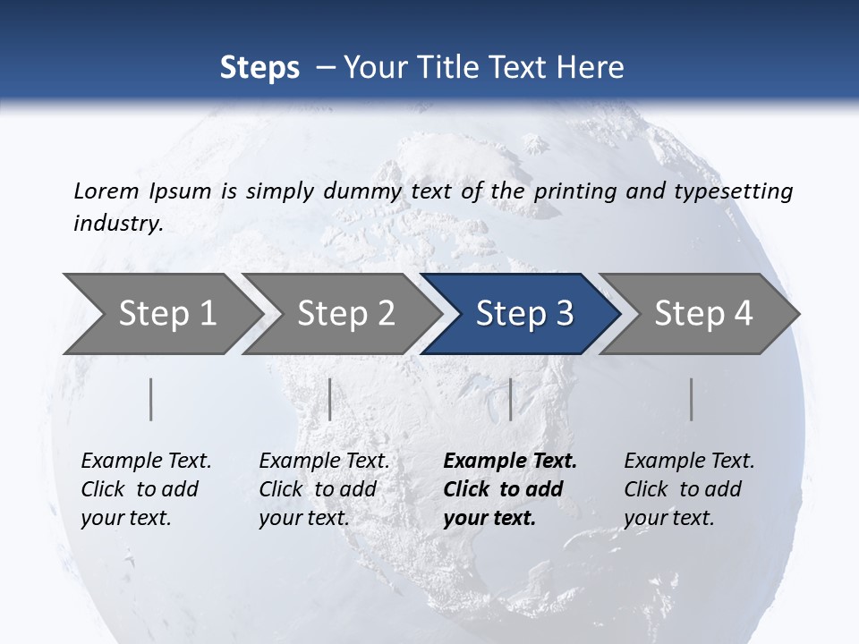 Winter Continent East PowerPoint Template