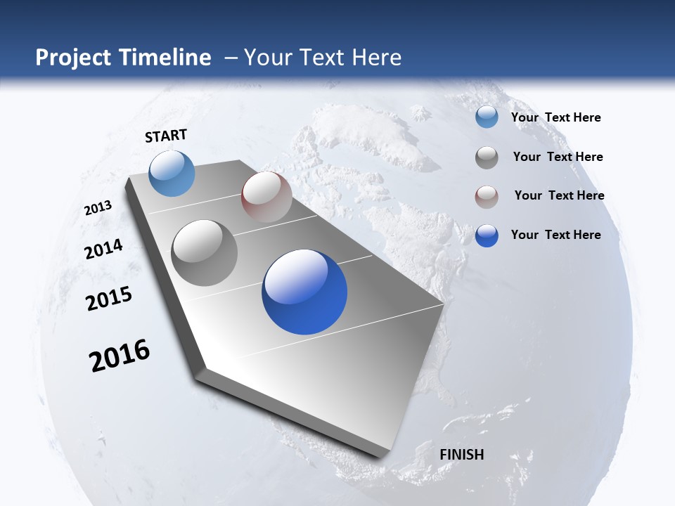 Winter Continent East PowerPoint Template