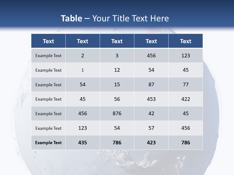 Winter Continent East PowerPoint Template