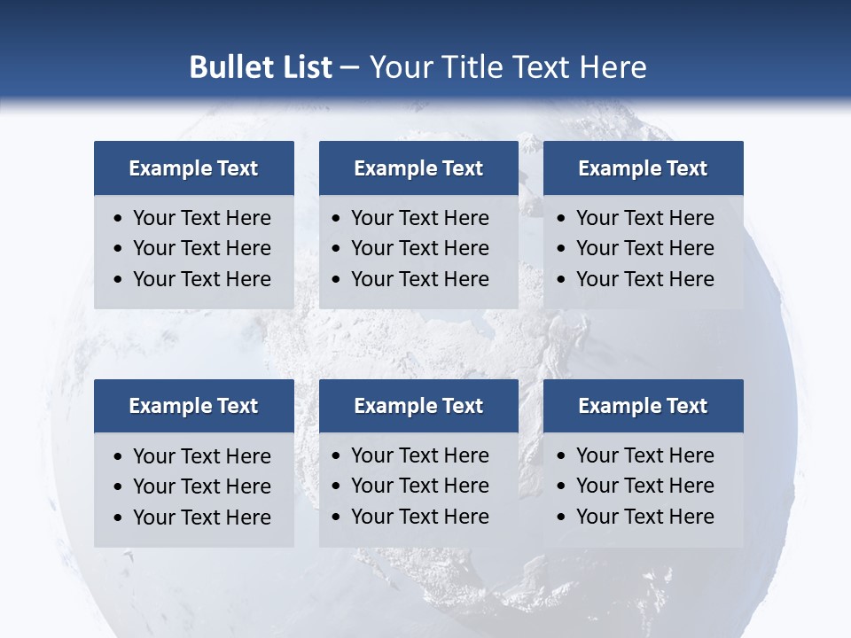 Winter Continent East PowerPoint Template