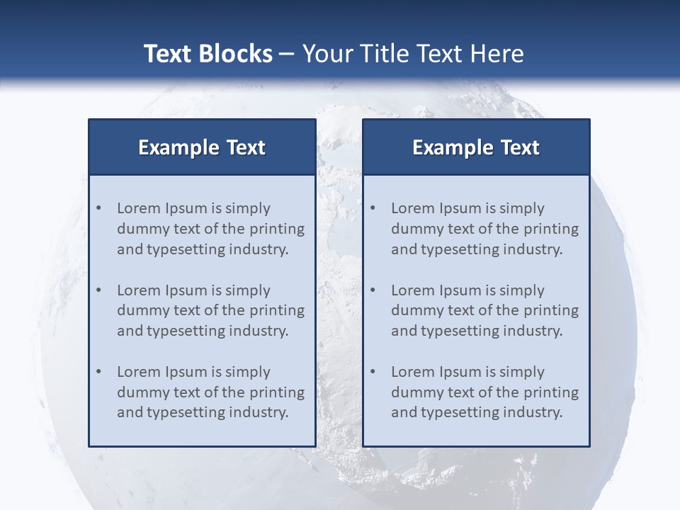 Winter Continent East PowerPoint Template