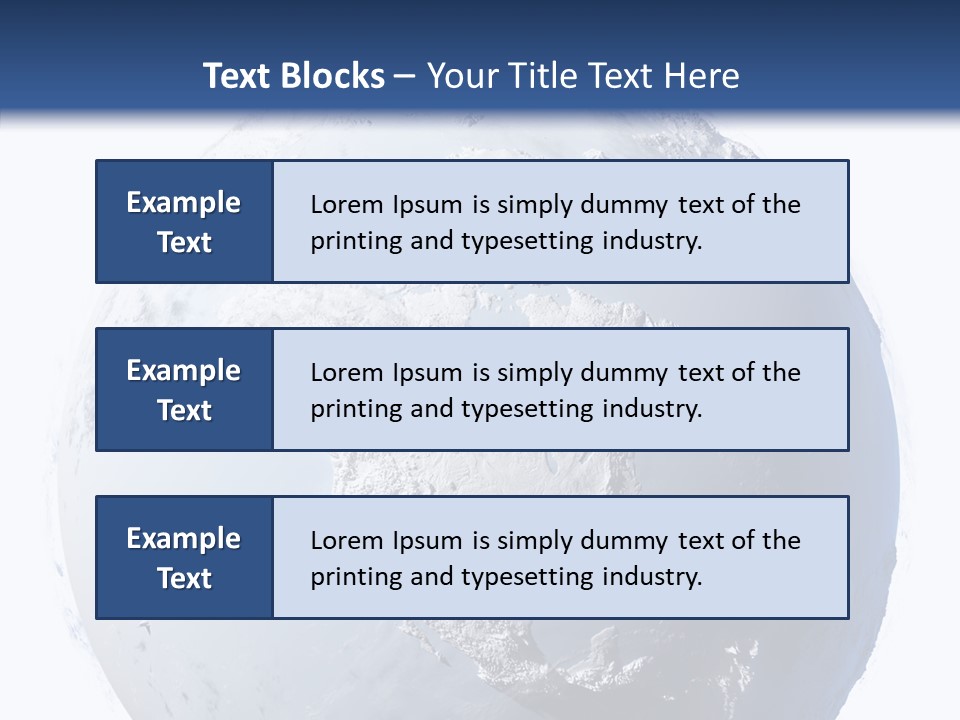 Winter Continent East PowerPoint Template