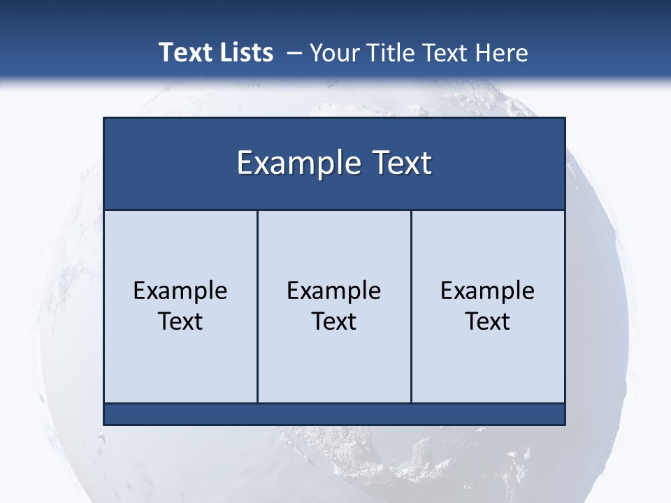 Winter Continent East PowerPoint Template