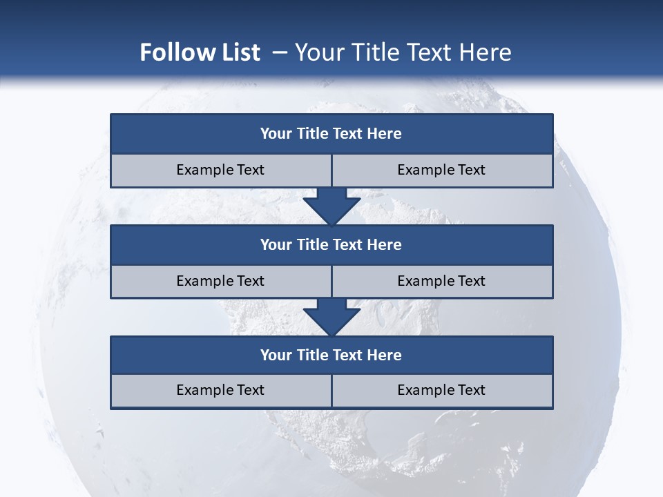 Winter Continent East PowerPoint Template